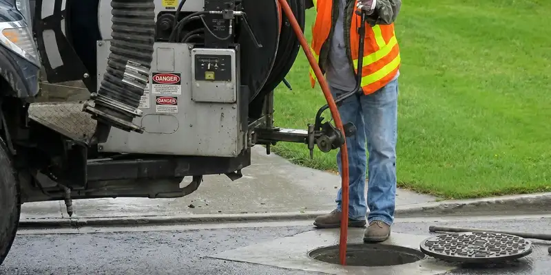 sewage clean up professionals using industrial equipment to remove contaminated wastewater in Tacoma, WA